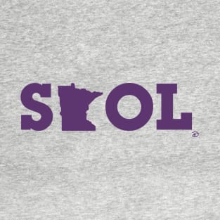 Block Script "State SKOL" - Purple T-Shirt